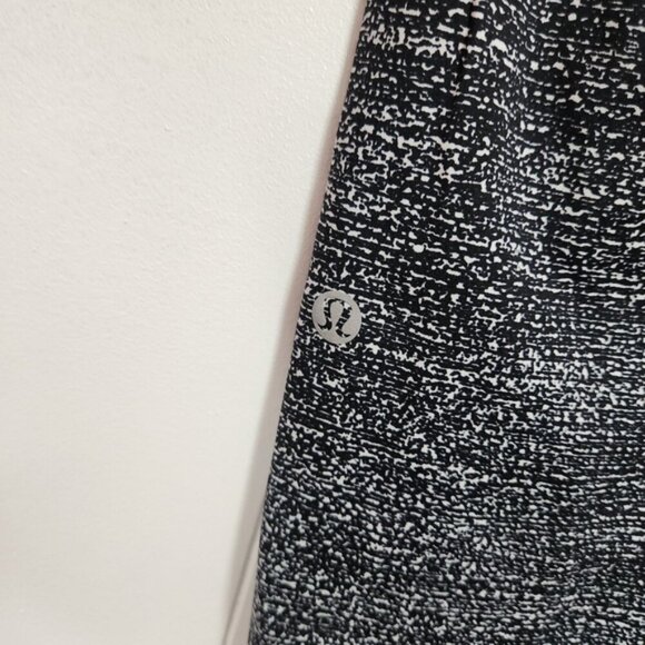Lululemon Fast & Free Crop II Leggings Nulux 19" Salt Alpine White Black Active - Picture 8 of 11